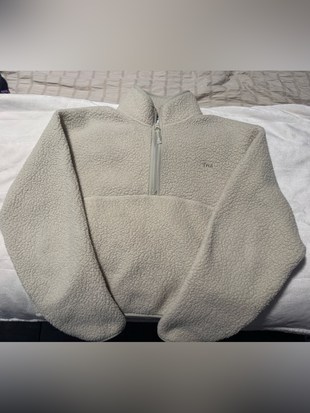 Sherpa Half-Zip Pullover Sweater